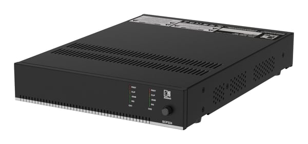Audac AUDAC SCP224 Kompakti kaksikanavainen tehovahvistin 2 x 240 W (4 Ohm) / 480 W (70/100 V)