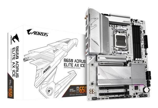 GIGABYTE B650 AORUS ELITE AX ICE moderkort AM5 ATX DDR5