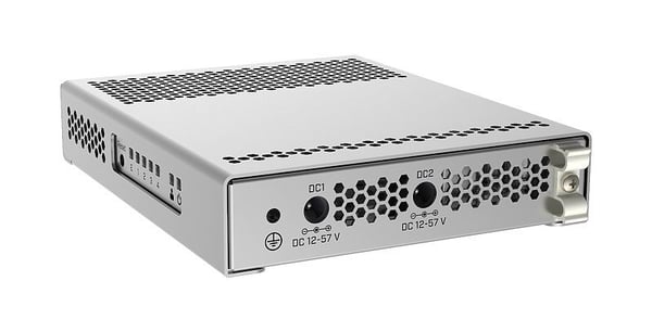 MikroTik CRS305-1G-4S+IN hanterbar switch 4x SFP+ 1x Gigabit Ethernet PoE, vit