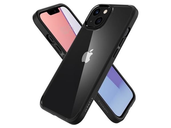 Spigen ACS03561, Etui, Apple, Apple iPhone 13, 15,5 cm (6.1"), Svart, Gjennomsiktig
