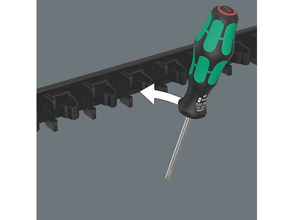 Wera 9650 ruuvitalttasarja 9-osainen 05051012001 Kraftform-magneettikisko