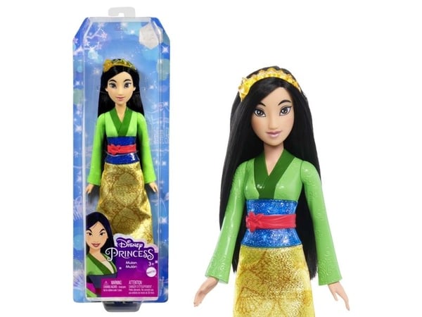 Disney Princess Disney-prinsessa Mulan -nukke ja tarvike, Mulan-elokuvan innoittama, Muotinukke, Naaras, 3 vuosi/vuosia, Tyttö, 279,4 mm, 150 g