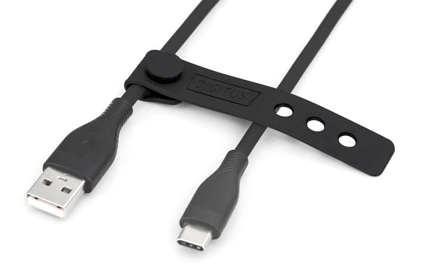 DIGITUS - USB-kabel - USB (hane) till USB-C (hane) - USB 2.0 - 2 m - svart