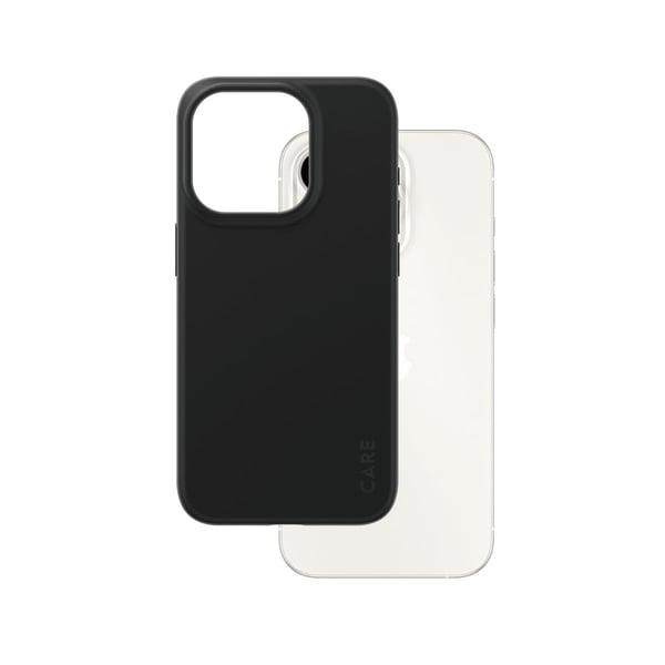 CARE by PanzerGlass - Baksidesskydd för mobiltelefon - termoplastisk polyuretan (TPU) - svart - för Apple iPhone 15 Pro