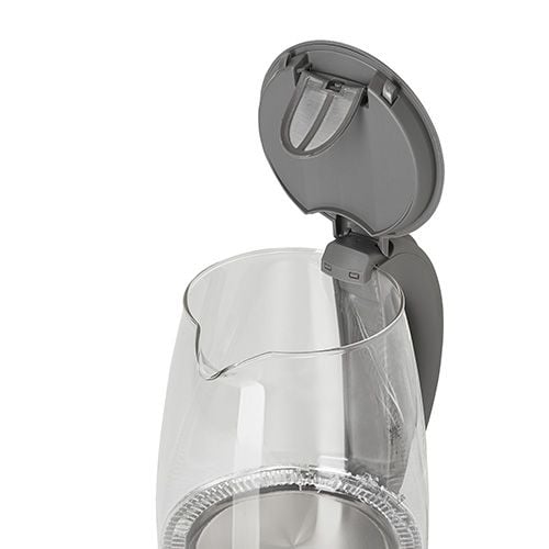 Adler AD 1286, 2 l, 2200 W, Grå, Transparent, Glas, Vattennivå indikator