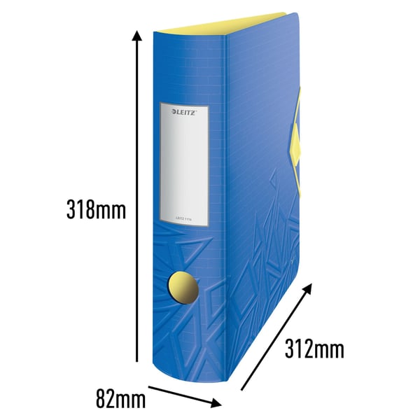 Leitz 11160032, A4, Oppbevaring, Skumplast, Blå, 500 ark, 80 g/m²