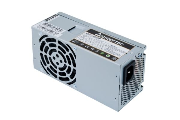 Chieftec GPF-350P -virtalähde, 350 W, TFX, ei-modulaarinen, hopea