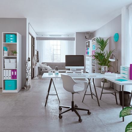 Häftapparat Leitz WOW isblå metallic