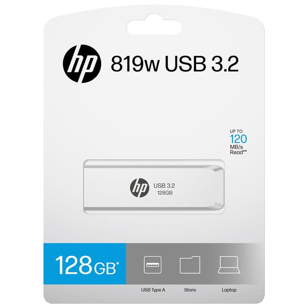 HP 819W HPFD819W-A-128 USB-minnepinne 128 GB USB 3.2 Gen1, matt sølv
