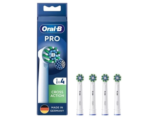 Oral-B CrossAction , 4 kpl, Valkoinen, 3 kuukautta, Oral-B, 221 mm, 62 mm