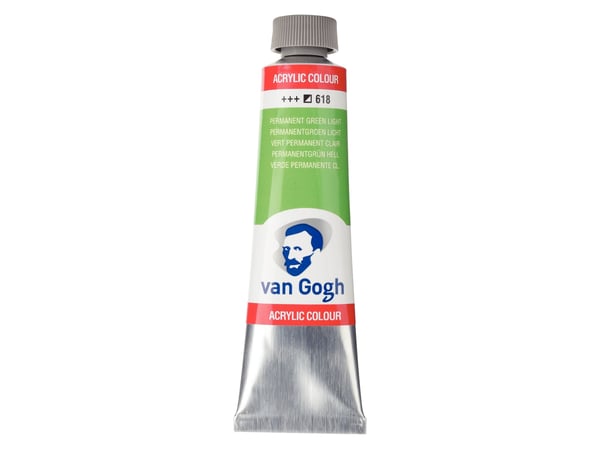Van Gogh akrylfärg tub Permanent Green Light 618