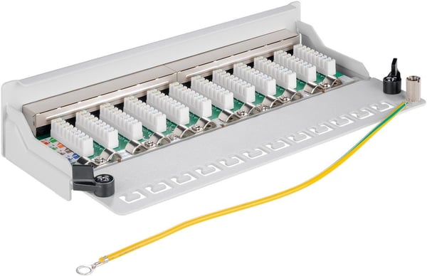Goobay 93041, RJ-45, Cat5e, 22/26, Grå, Väggmontering, 212 mm