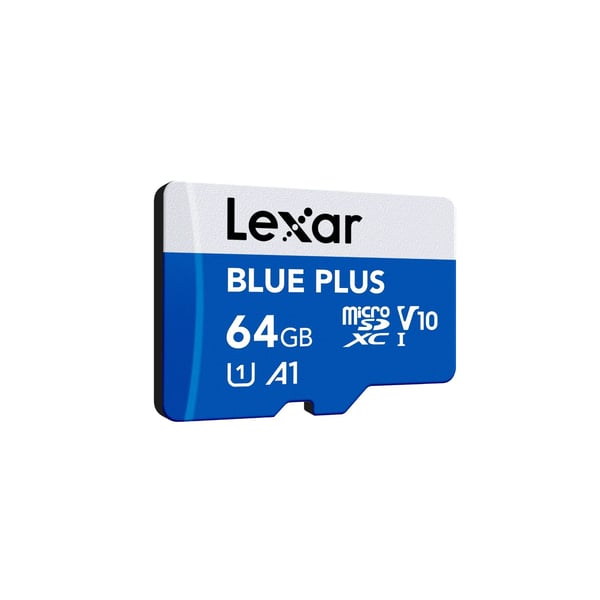 Karta Lexar Blue Plus MicroSDHC 64 GB klasse 10 UHS-I/U1 A1 V10 (LMSBLPL064G-BNANG)