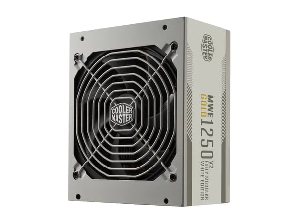 Cooler Master MWE Gold V2 1250 - White Edition - strømforsyning (intern) - ATX12V 3.0/ EPS12V - 80 PLUS Gold - AC 100-240 V - 1250 watt - aktiv PFC...