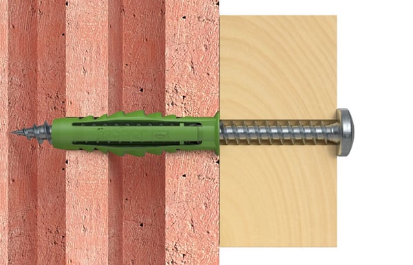 Fischer 524859, Veggplugg, Murstein, Betong, 25 mm, 5 mm, 3,5 cm, 3 mm