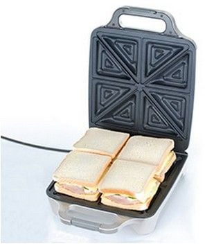 Cloer 6269 - Smörgåsgrill - 1.8 kW - vitlackerad