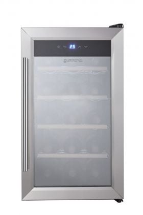 Guzzanti GZ 1535S, Termoelektrinen viininjäähdytin, Vapaasti seisova, 15 pullo(a), Sisätilojen valo, Hopea Guzzanti GZ 1535S, Termoelektrinen viininjäähdytin, Vapaasti seisova, 15 pullo(a), Sisätilojen valo, Hopea