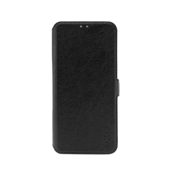 FIXED Topic - Lommebok for mobiltelefon - termoplast-polyuretan (TPU), polyuretanlær - svart - for Xiaomi Redmi 14C