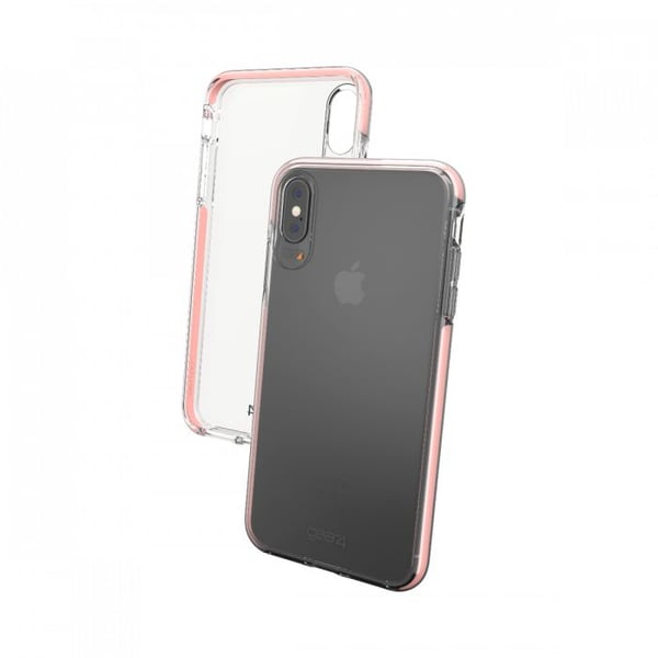 GEAR4 Piccadilly, Suojus, Apple, iPhone XS MAX, 16,5 cm (6.5"), Ruusukulta, Läpinäkyvä