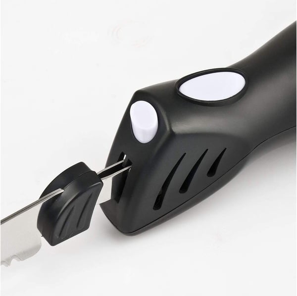 Girmi CT10, Svart, Rostfritt stål, Bröd, Kött, Sågtandat blad, 45 W, AC, 220 - 240 V