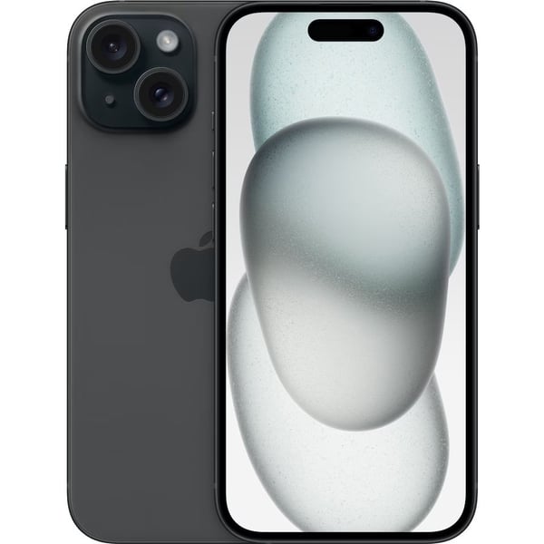 Apple iPhone 15 - 5G smartphone - dobbelt-SIM / Internminne 512 GB - OLED-display - 6.1" - 2556 x 1179 piksler - 2x bakkameraer 48 MP, 12 MP - fron...