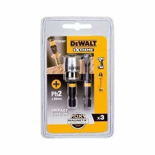 Extreme DeWALT IMPACT TORSION - Ruuvimeisselin kärki - 2 kpl - Phillips - PH2 - pituus: 50 mm