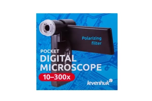 Levenhuk DTX 700 Mobi, Digitaalinen mikroskooppi, Musta, Muovi, LCD, MicroSD (TransFlash), 1200x