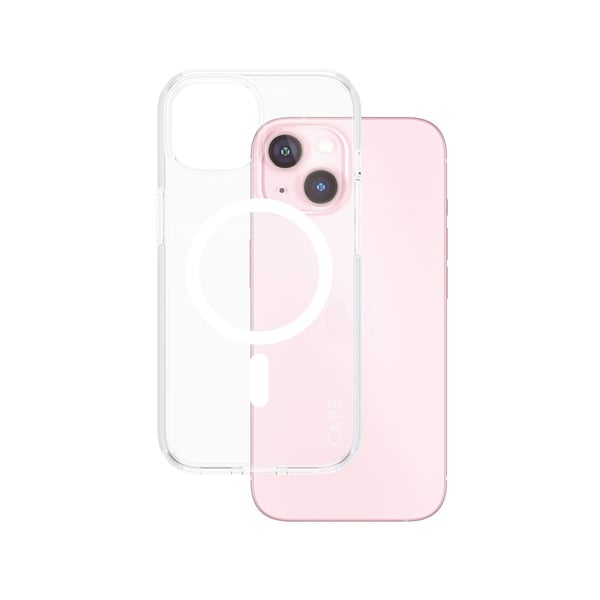 CARE by PanzerGlass Flagship Case Transparent Urban Combat m. Weiß MagSafe iPhone 15