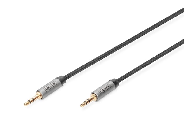 DIGITUS Ääniliitäntäkaapeli, 3,5 mm:n pistoke 3,5 mm:n pistokkeeseen