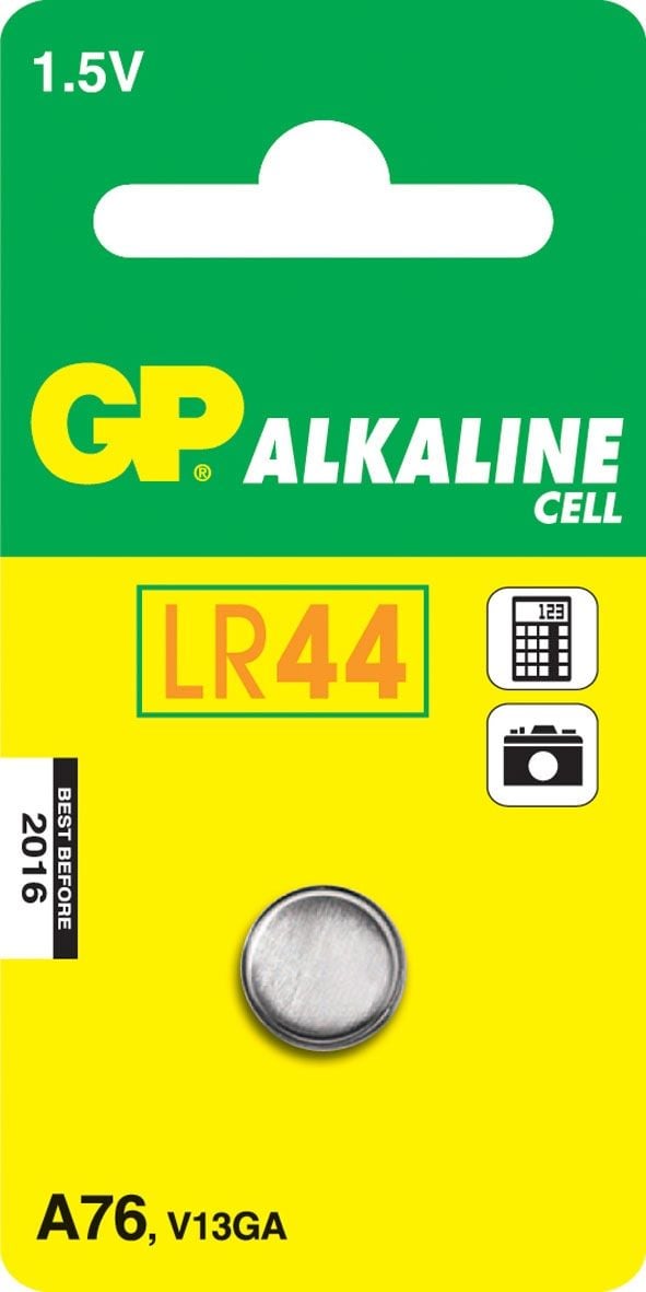 GP Batteries knapcelle 76A-C1, 1,5V, LR44, 1-pak