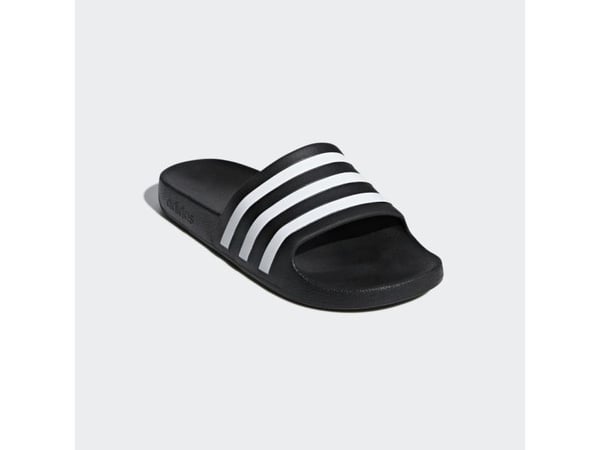 Adidas Adilette Aqua Slides, Unisex, Voksen, Slipperser, Sort, Hvit, EUE, Mønster