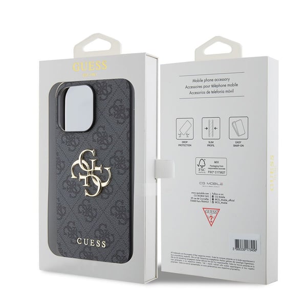 Veske Guess iPhone 15 Pro Max 4G stor metalllogo - fotosett