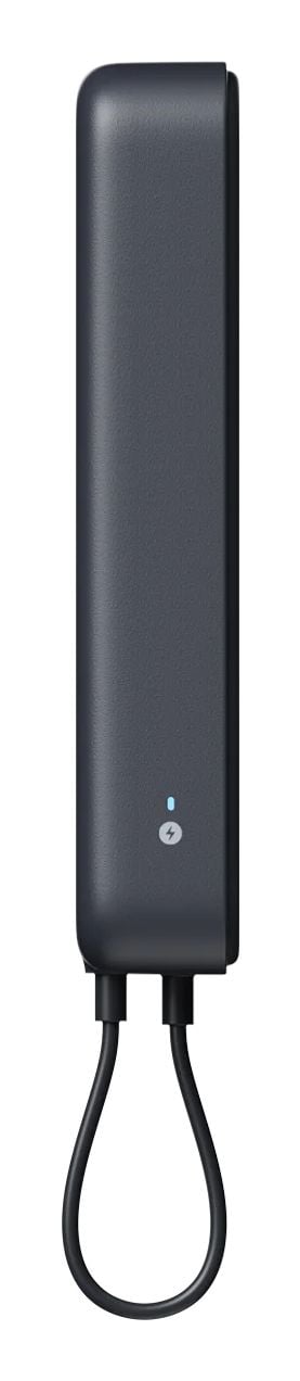 Xiaomi WPB1007MI - Trådløs nødlader - integrated cable - Li-Ion - 10000 mAh - 37 Wh - 33 watt - 3 A - Fast Charge - 2 utgangskontakter (USB-C) - grå