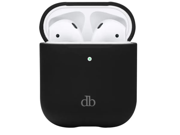 dbramante1928 Costa Rica - Boksdeksel for ladeboks for tådløse ørepropper - resirkulert plast, silikon - nattsvart - for Apple AirPods (2. generasjon)