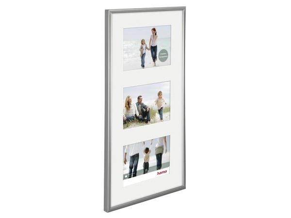 Hama 4007249667229, 3 bilder i 1 ramme, Glass, Syntetisk, Sølv, Vegg, 13 x 18 cm, Rektangulær