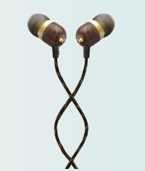 House of Marley Smile Jamaica - Ørepropper med mikrofon - i øret - kablet - lydisolerende - messing