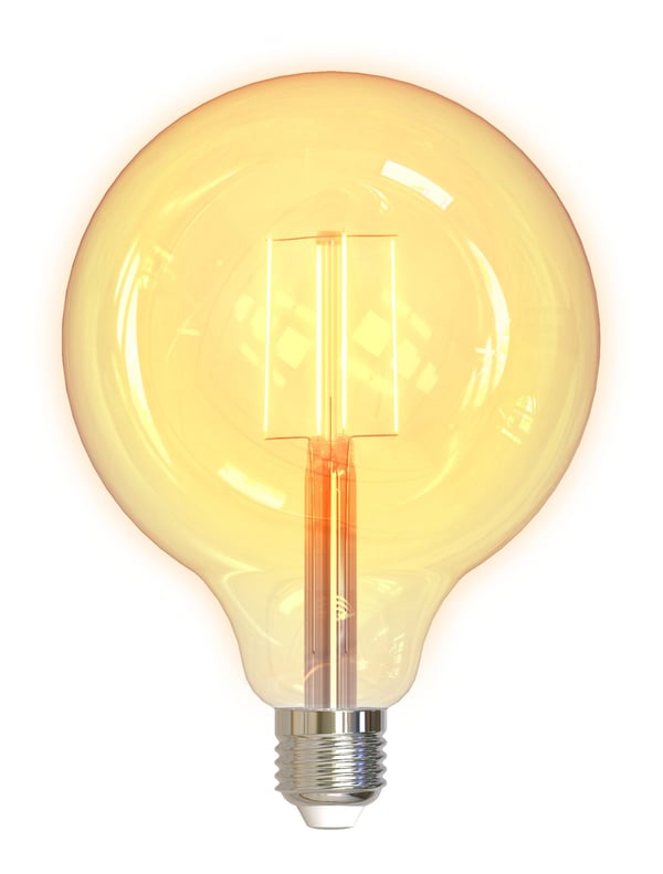 DELTACO SMART HOME SH-LFE27G125 - LED-glödlampa med filament - form: G125 - E27 - 5.5 W (motsvarande 50 W) - klass F - varmt vitt/kallt vitt ljus -...