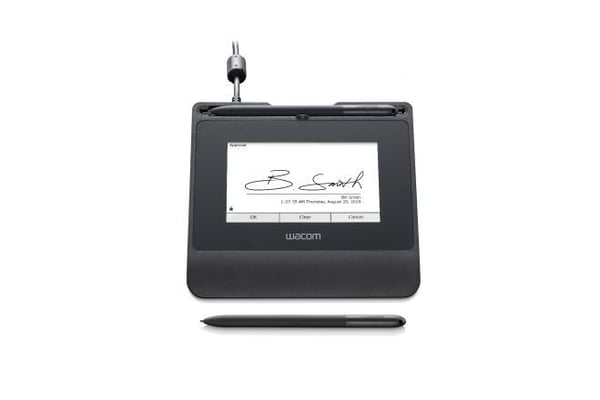 Wacom STU-540 - Signaturterminal m/ LCD-skjerm - 10,8 x 6,5 cm - elektromagnetisk - kabling - seriell, USB 2.0 - svart