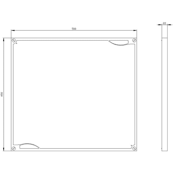 Siemens 8GK9601-3KK20, 450 mm, 460 mm, 510 mm, 25 mm, 724,5 g