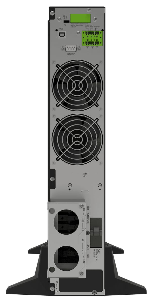 Legrand Keor DK - UPS - 3000 watt - 20000 VA - enkeltfase - 1 x batteri - ventilregulert blysyre (VRLA) - RS-232, USB - utgangskontakter: 7