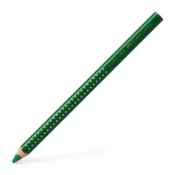 Fargeblyant, Faber-Castell Grip, JUMBO, Oliven, trekantet - (12 stk.)