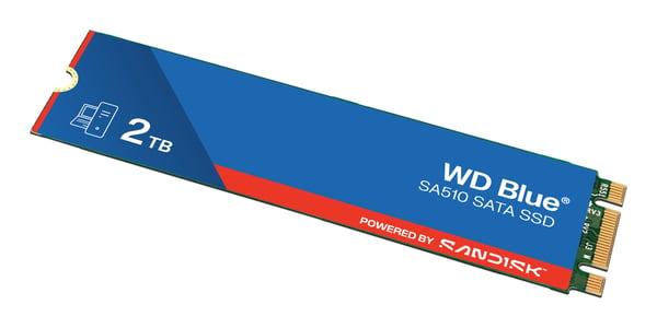 WD Blue SA510 - SSD - 2 TB - inbyggd - M.2 2280 - SATA 6Gb/s