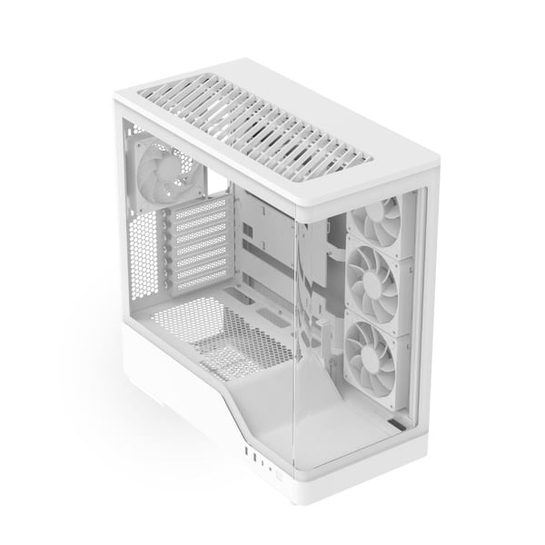 AeroCool P500A-WT-v1 midtowerchassi ATX, vit, härdat glas x2