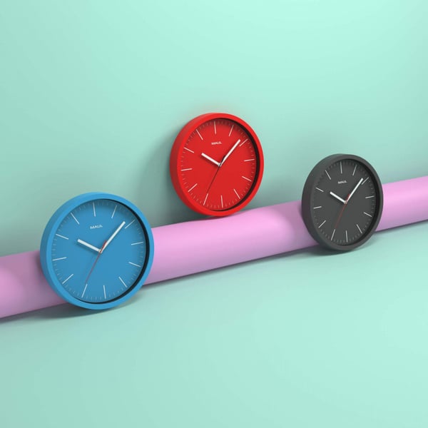 MAUL 9053490, Vägg, Digital klocka, Rund, Svart, AA, 1,5 V