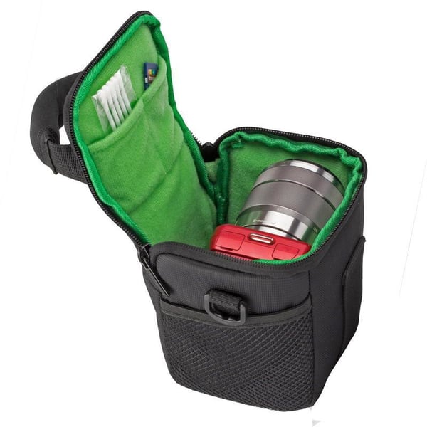 Riva Case 7412 (PS) - Axelremsväska för kamera med zoomlins - polyester - svart