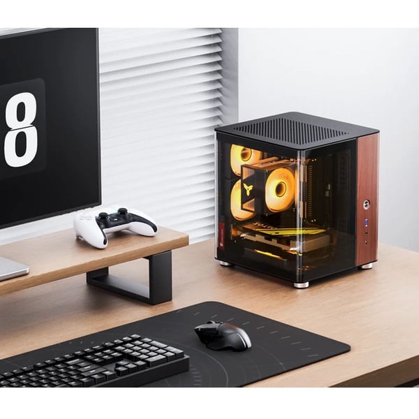 Jonsbo TK-0 BLACK, PC, Svart, Tre, ITX, Stål, Tre, 13,5 cm, 23 cm
