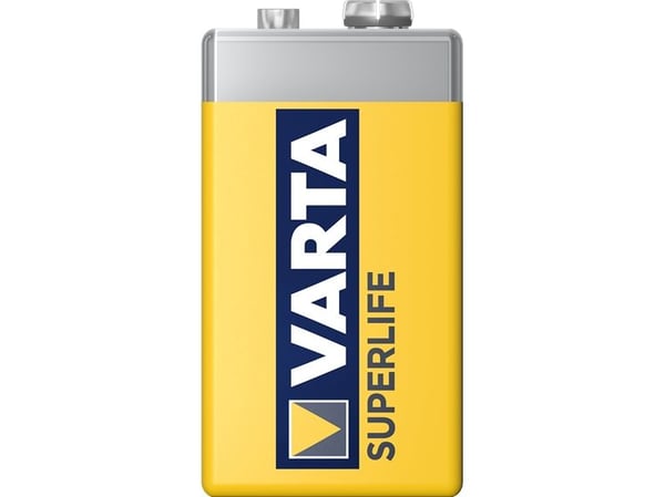 Varta Superlife 2022 - Batteri 6LR61 - Karbonsink