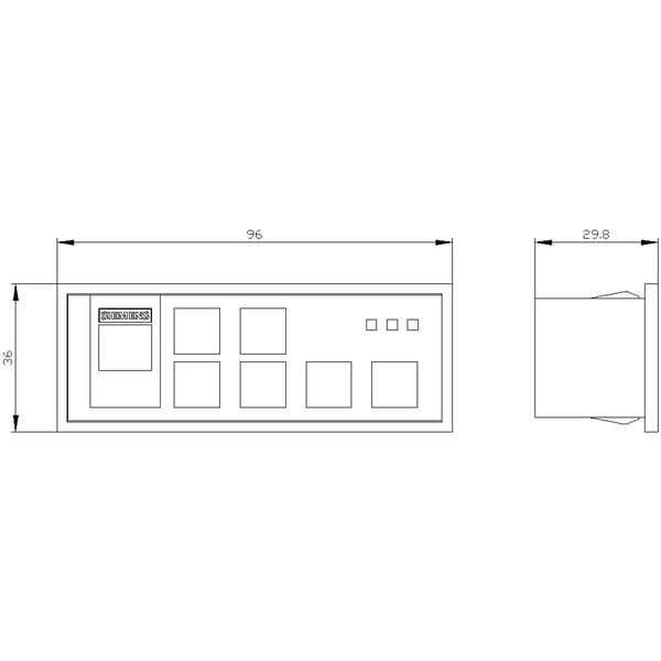 Siemens 3RW5980-0HS00 3RW59800HS00 #####HMI-Modul 1 stk