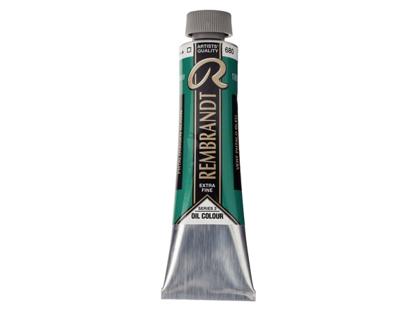 Rembrandt oljemaling tube Phthalo Green Blue 680