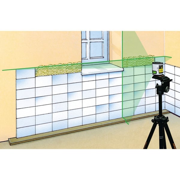 Laserliner FixPod 155 cm, 3 jalkoja, musta, 150 cm, 1,4 kg